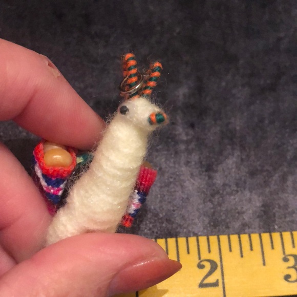 Colorful Wool Llama Figurines—lot of 2 - Picture 8 of 10